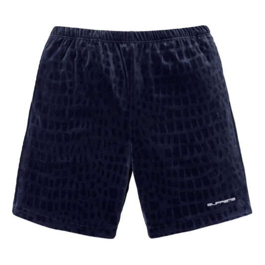 Supreme Velour Croc Short - Navy - Used