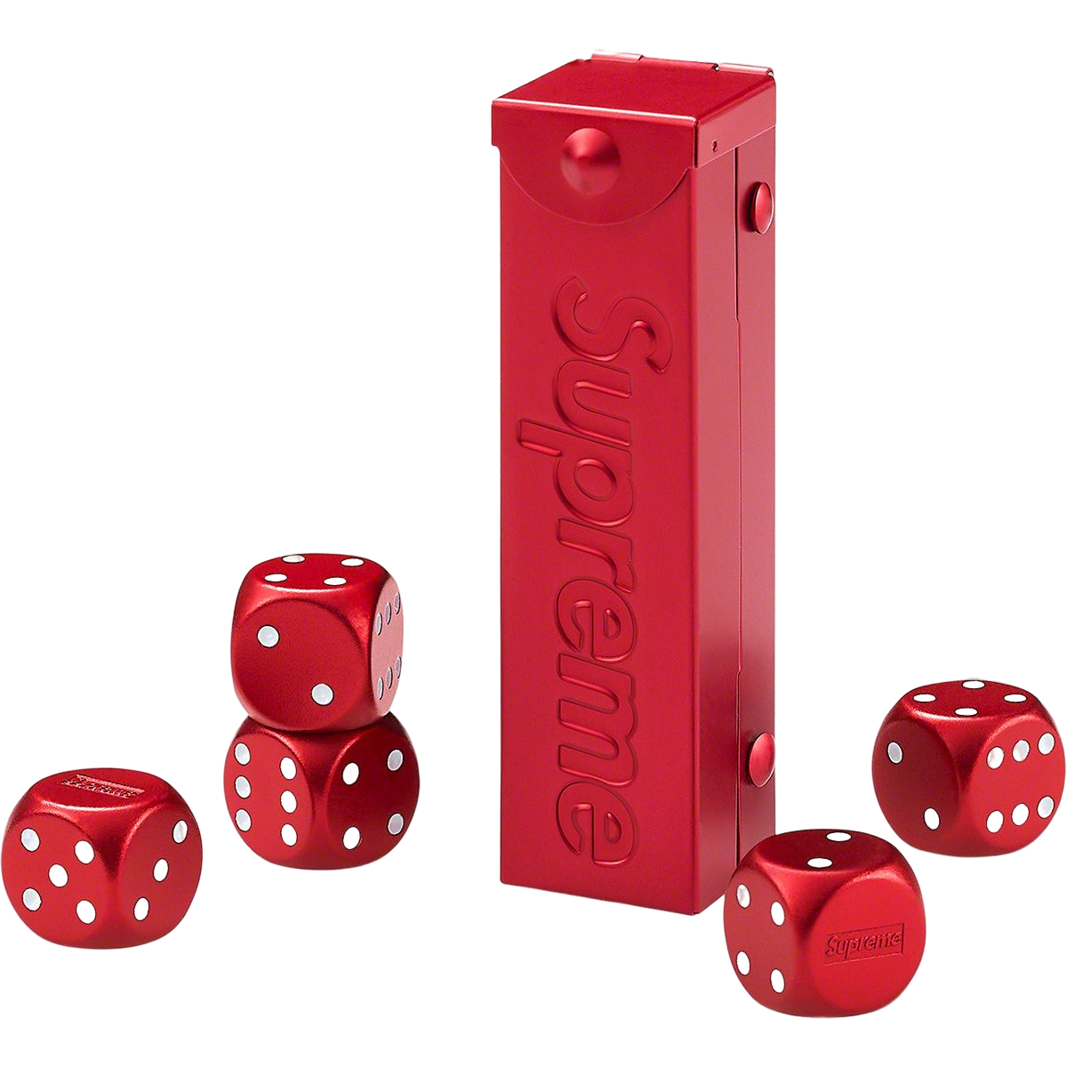 Supreme Aluminum Dice Set - Red Supreme