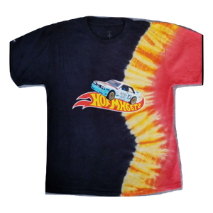 Travis Scott Jackboys Racing Tie Dye T-Shirt - Tie-Dye Black Travis Scott