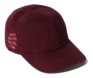 Anti Social Social Club - Weird Cap Maroon Anti Social Social Club
