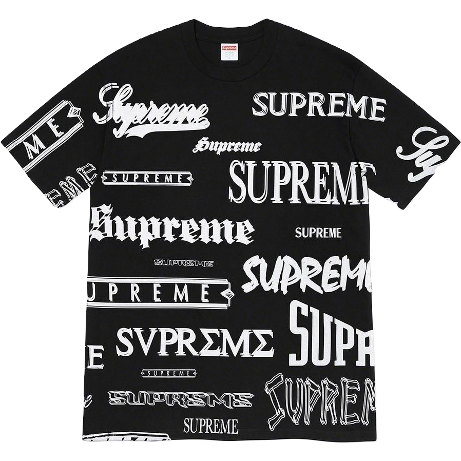 Supreme Multi Logo Tee - Black Supreme
