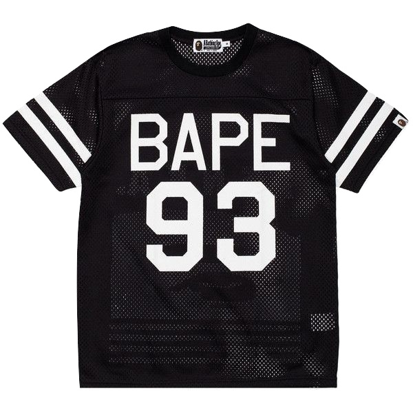 Bape 93 Mesh Football Tee - Black - Used