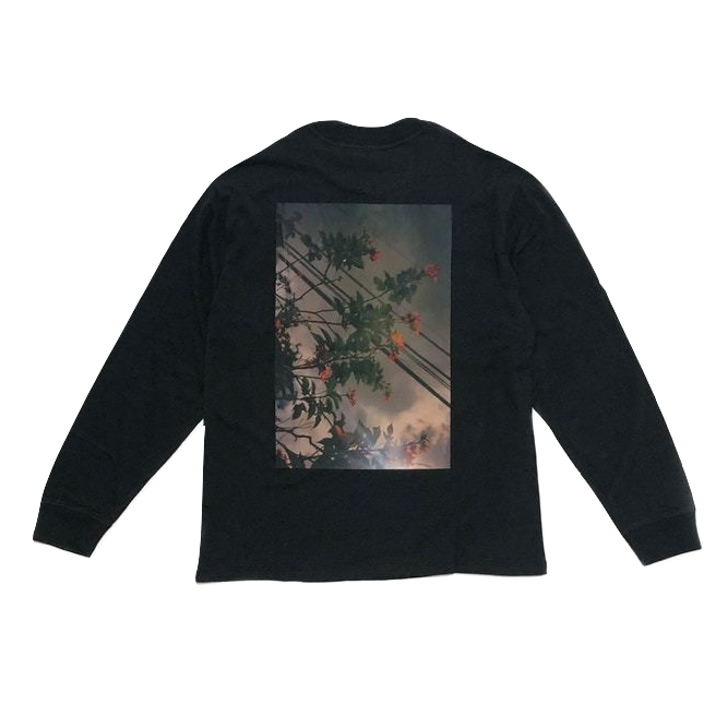 Essential Fear Of God Long Sleeve Photo T-Shirt - Black Essential FOG