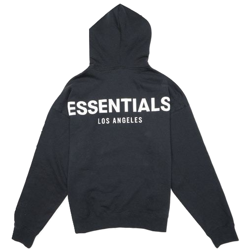 Fear of God Essentials Los Angeles 3M Pullover Hoodie - Black - Used Essential FOG