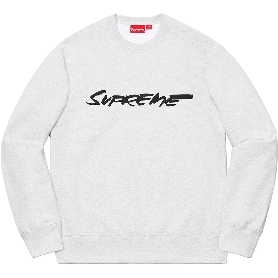 Supreme Futura Logo Crewneck - Ash Grey Supreme