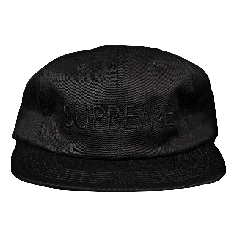 Supreme 6-Panel Cap - Black