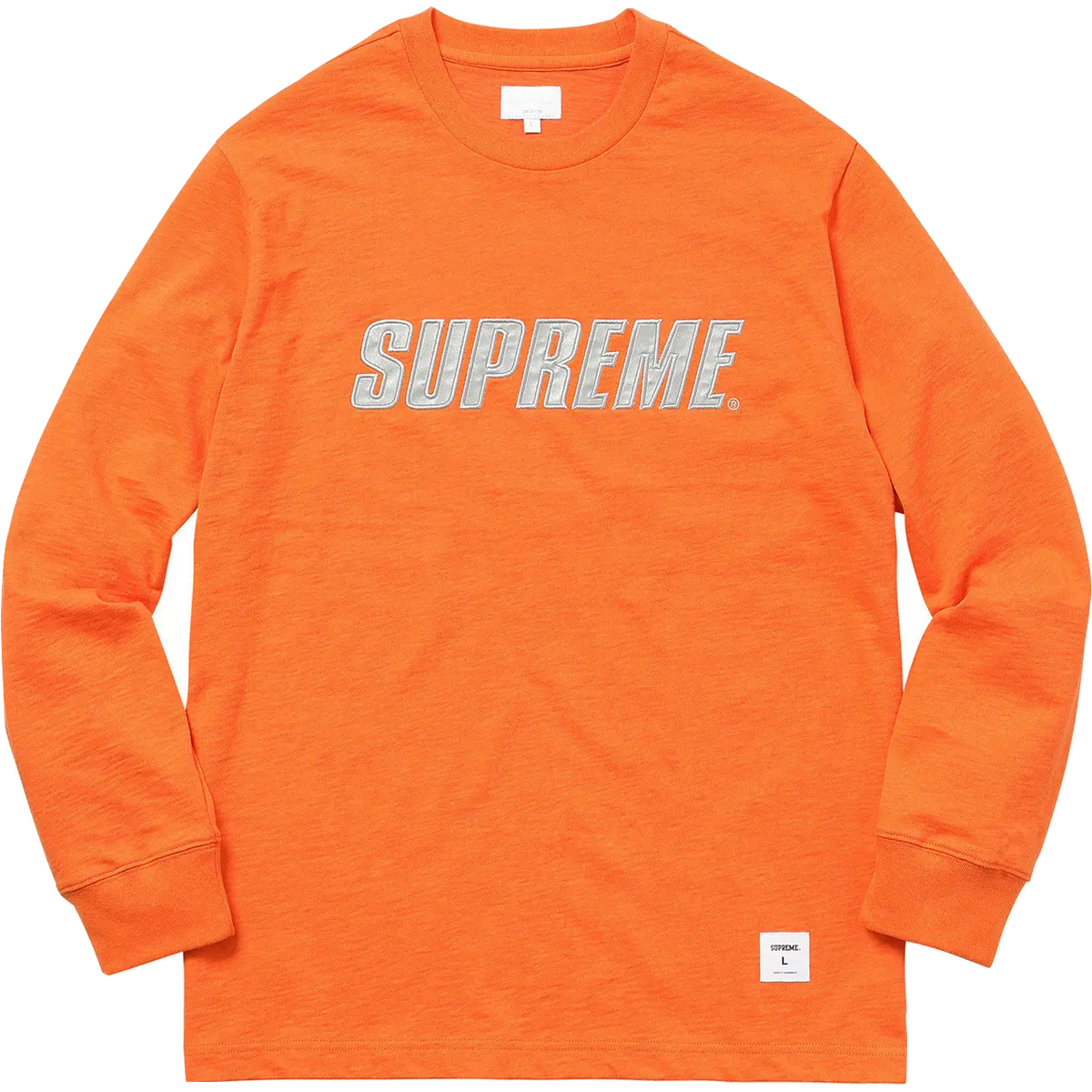 Supreme Metallic Long Sleeve Top - Orange Supreme