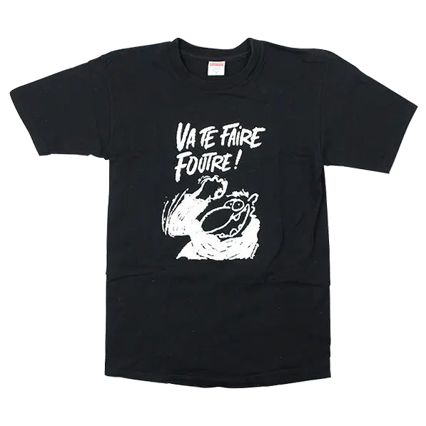 Supreme Va Te Faire Foutre Tee SS10 - Black - Used Supreme