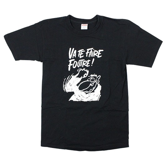 Supreme Va Te Faire Foutre Tee SS10 - Black - Used