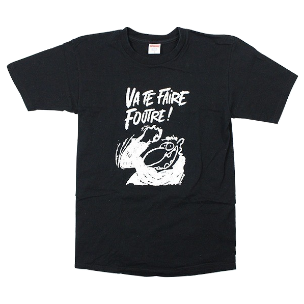 Supreme Va Te Faire Foutre Tee SS10 - Black - Used
