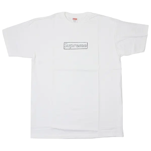 Supreme Kaws Box Logo Tee SS11 - White - Used Supreme