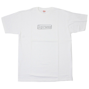 Supreme Kaws Box Logo Tee SS11 - White - Used