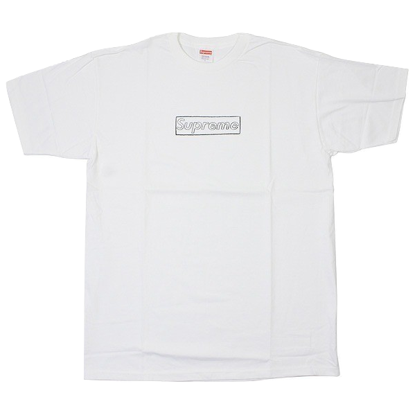 Supreme Kaws Box Logo Tee SS11 - White - Used