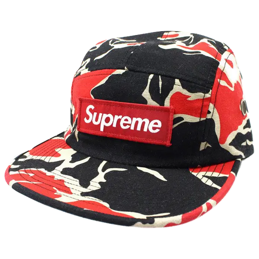 Supreme Tiger Camo Camp Cap - Red Supreme