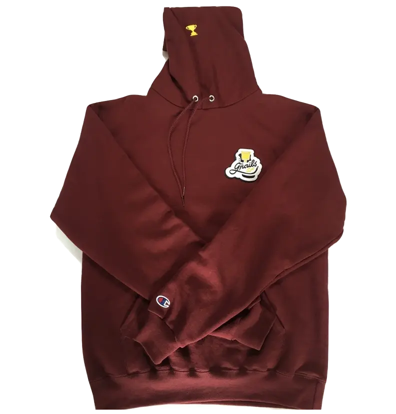 grails SF X Champion Hoodie - Burgundy grails sf