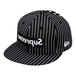 Supreme x CDG New Era Cap FW13 - Black - Used Supreme