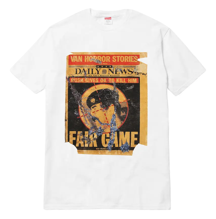 Supreme Dash Snow Tee - White Supreme