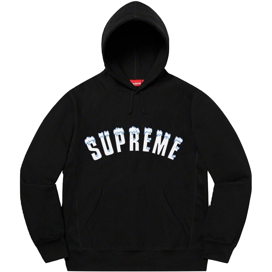 Supreme Icy Arc Hooded Sweatshirt - Black Supreme
