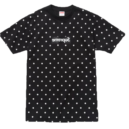 Supreme x CDG (Comme Des Garcons) Polka Dot Tee - Black-Consignment