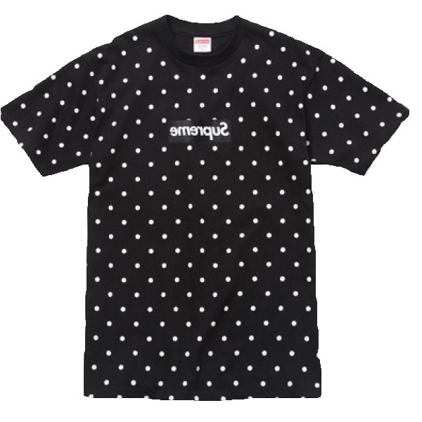 Supreme x CDG (Comme Des Garcons) Polka Dot Tee - Black-Consignment
