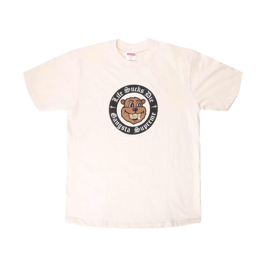Supreme Life Sucks Die Tee - Natural - Used Supreme