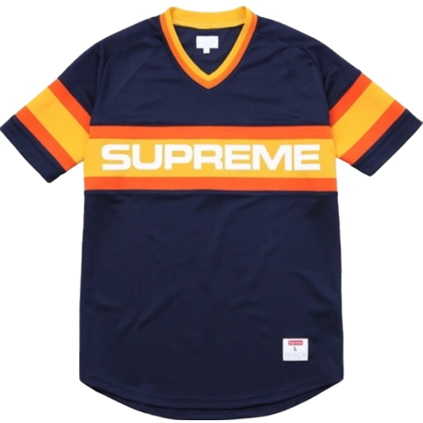 Supreme Astros Baseball Jersey - Navy/Orange