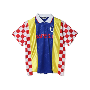 A Bathing Ape Checkered Game Jersey - Multicolor Bape