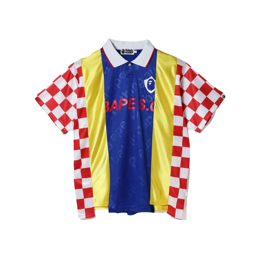 A Bathing Ape Checkered Game Jersey - Multicolor