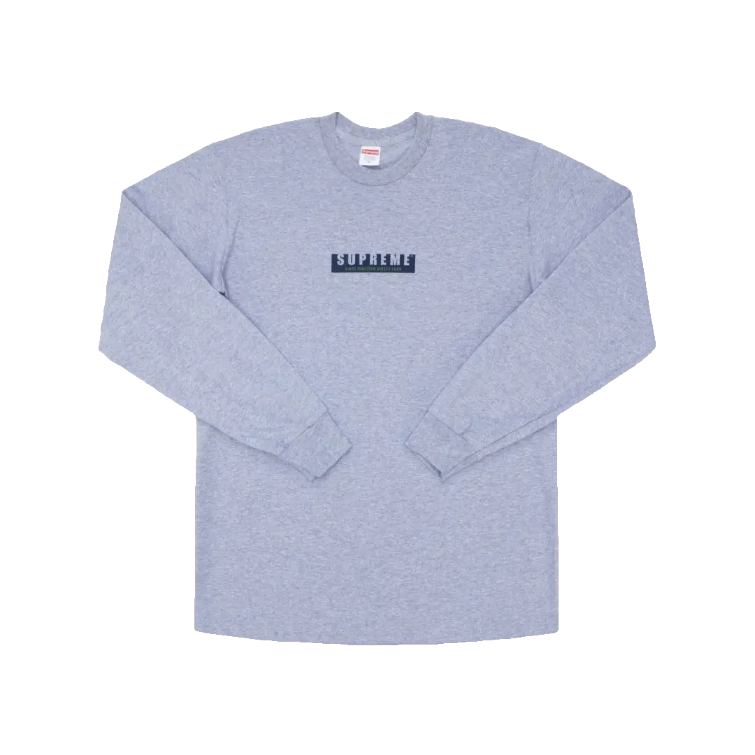 Supreme 1994 L/S Tee - Heather Grey - Used Supreme