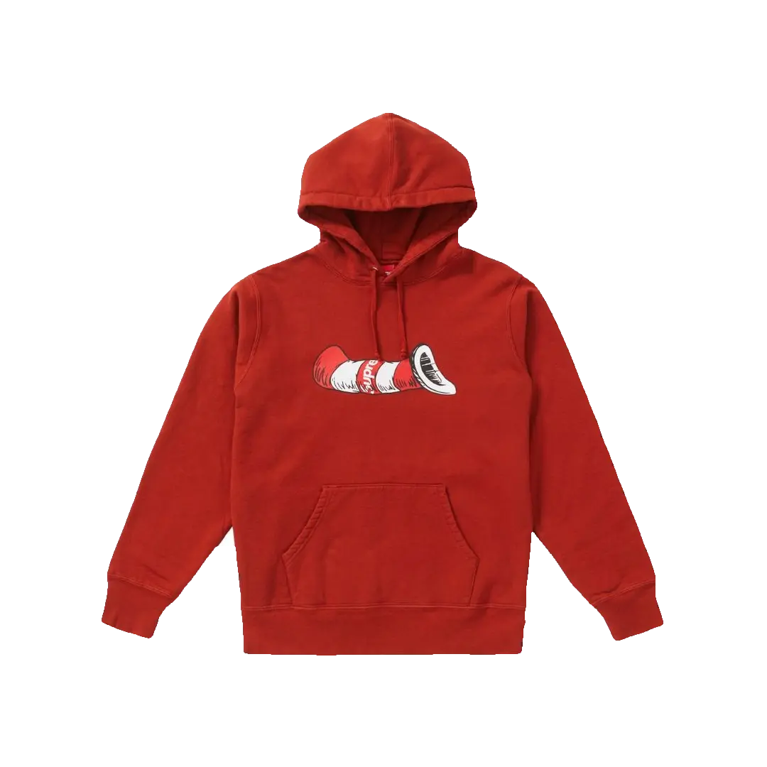 Supreme/Dr.Seuss Cat In The Hat Hooded Sweatshirt - Rust Supreme