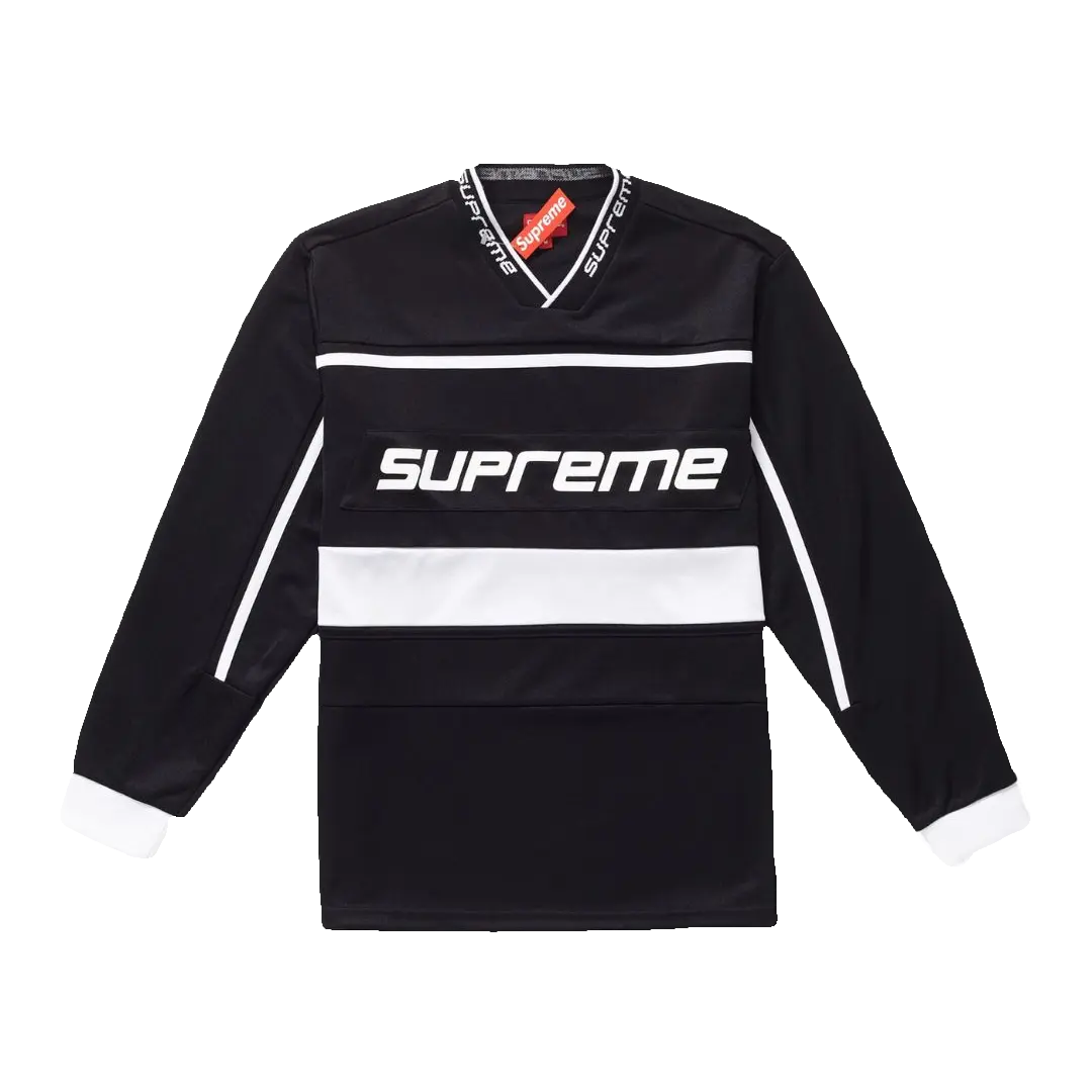 Supreme Warm Up Hockey Jersey - Black Supreme
