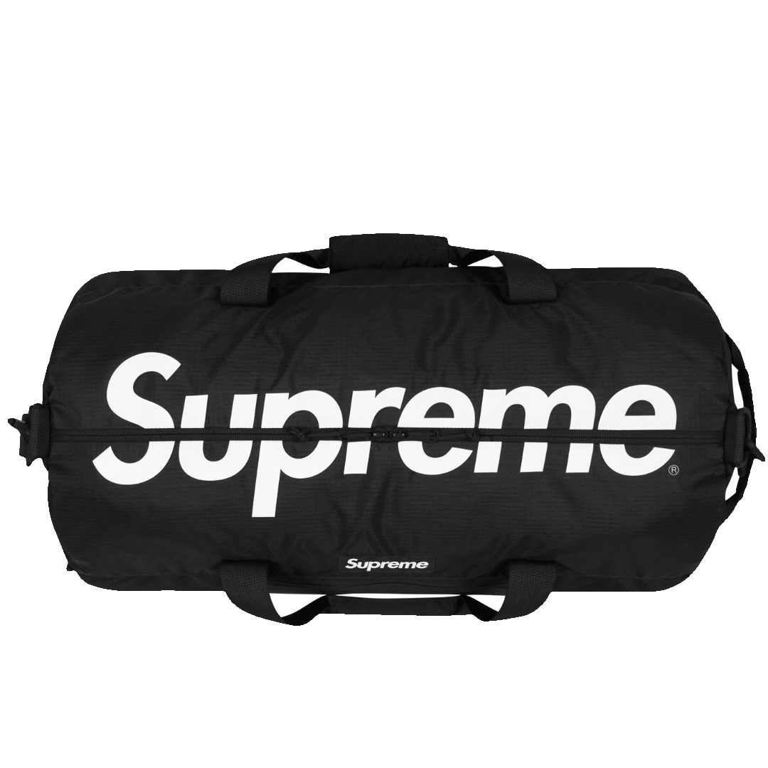 supreme duffle bag black