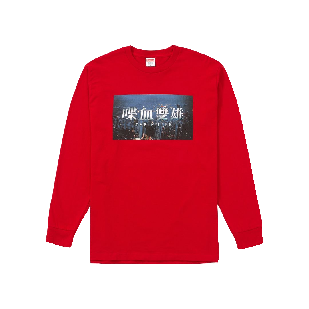 Supreme The Killer L/S Tee - Red - Used Supreme