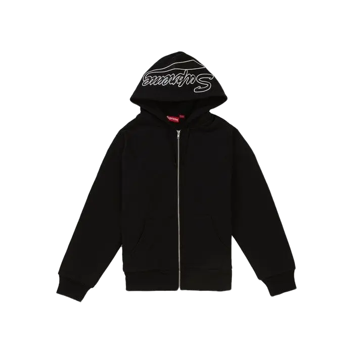 Supreme Thermal Zip Up Sweatshirt - Black Supreme