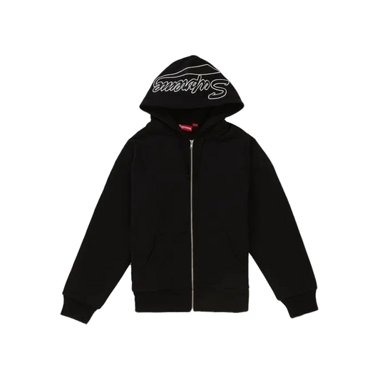 Supreme Thermal Zip Up Sweatshirt - Black Supreme