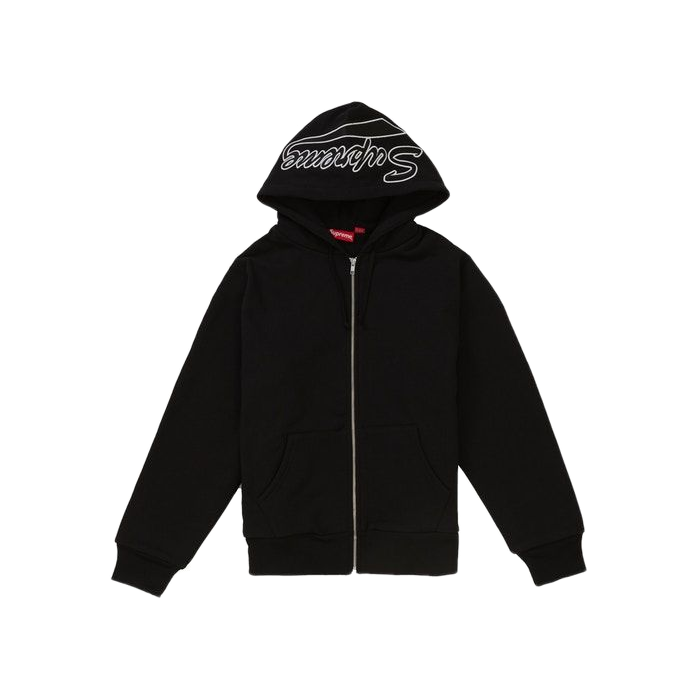 Supreme Thermal Zip Up Sweatshirt - Black