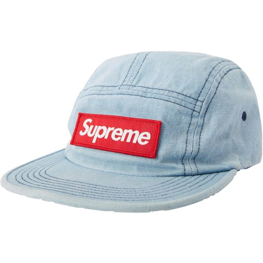 Supreme Washed Chino Twill Camp Cap - Denim