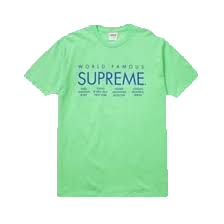 Supreme World Famous Tee - Pale Acid