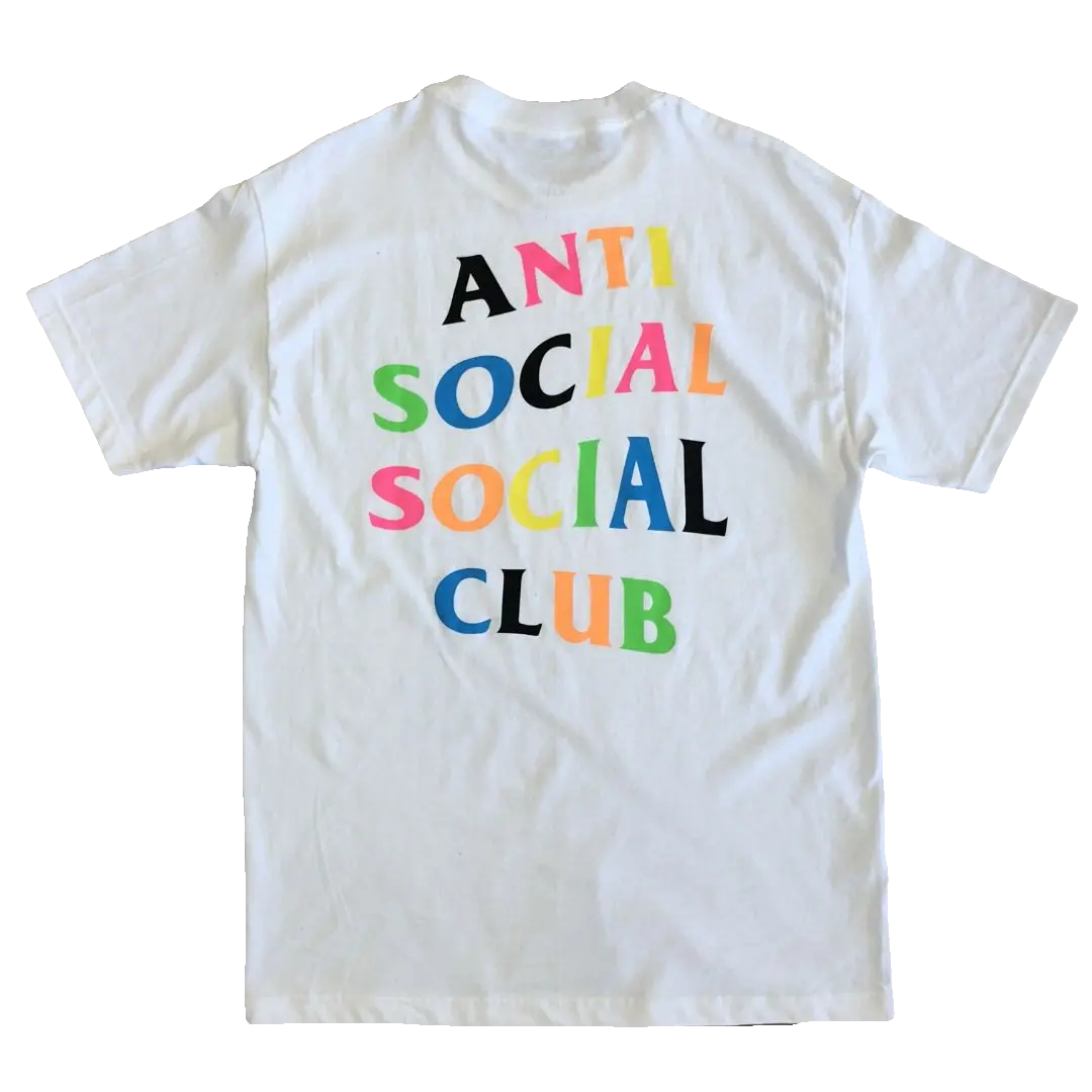 Anti Social Social Club Logo Tee 2 - Rainbow Anti Social Social Club