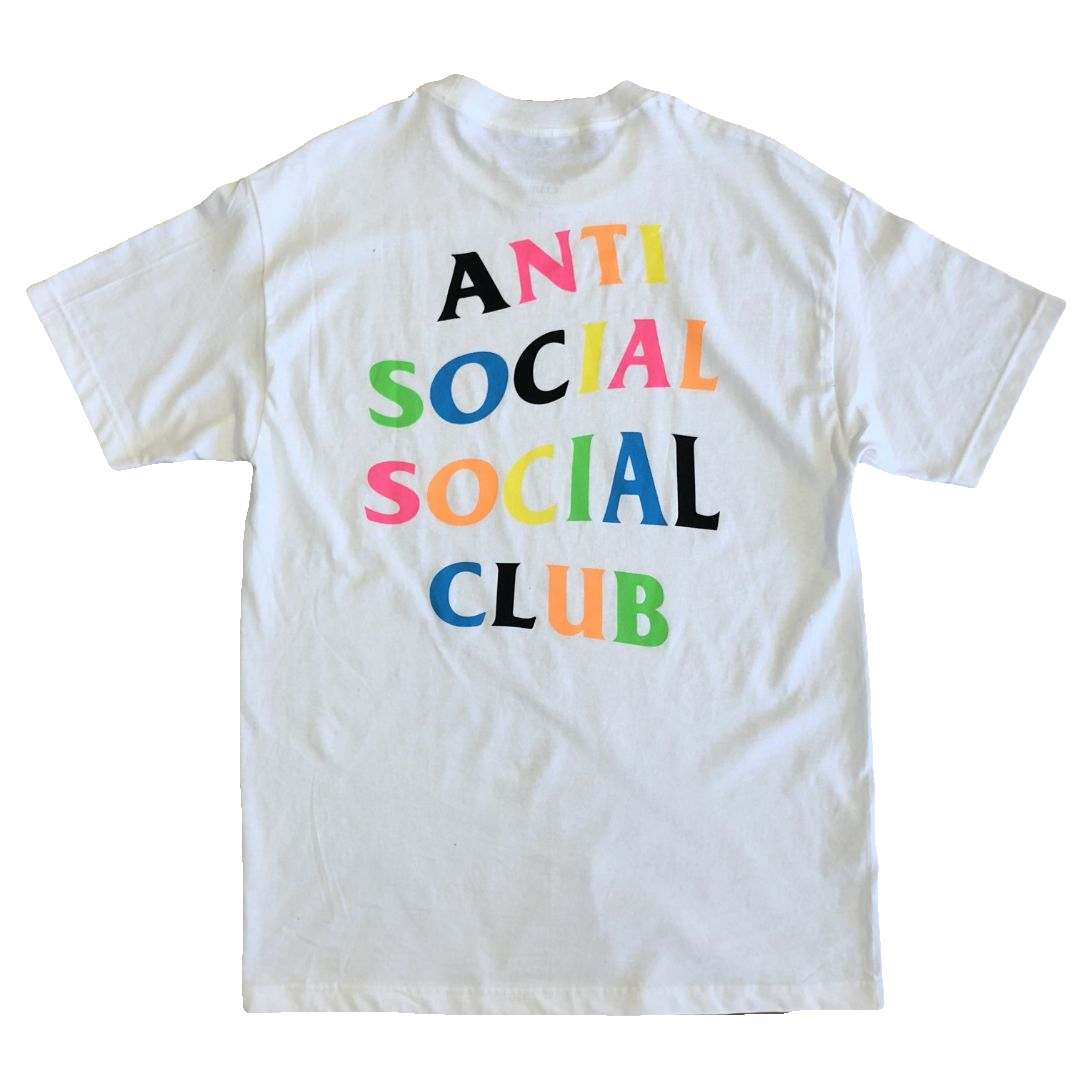 Anti Social Social Club Logo Tee 2 - Rainbow