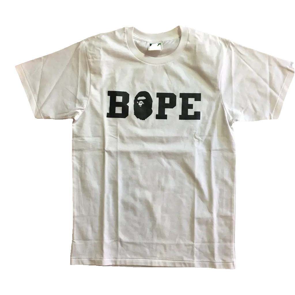 BAPE Happy New Year Spell Out Tee 2019 - White Bape