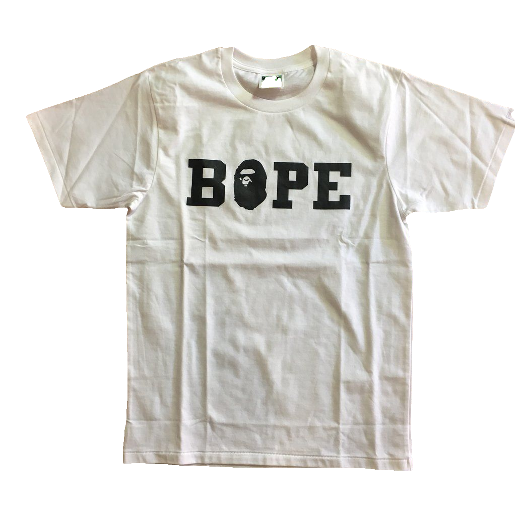 BAPE Happy New Year Spell Out Tee 2019 - White
