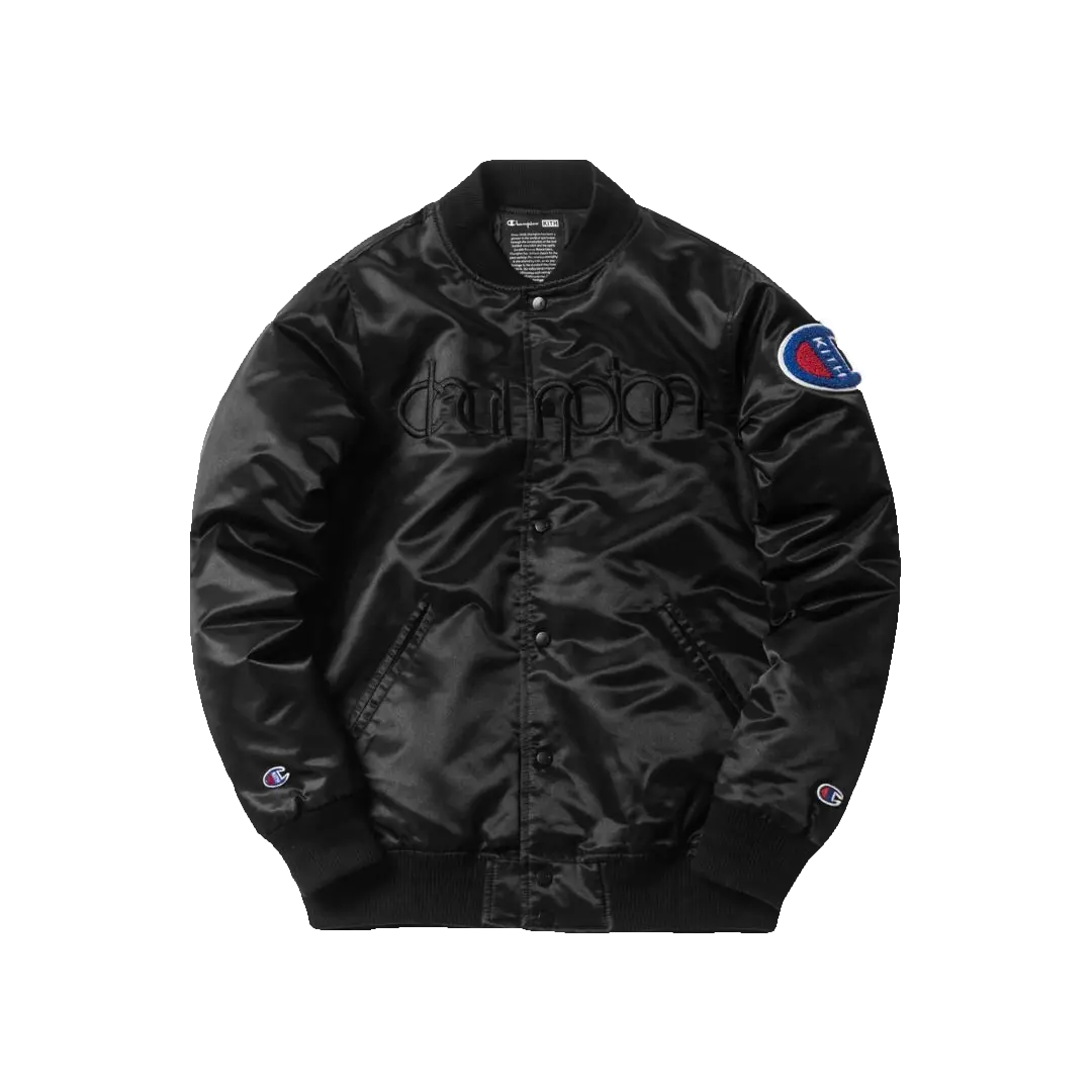 Kith/Champion Baseball Jacket - Black Kith