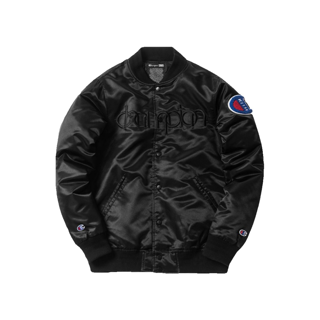 Kith/Champion Baseball Jacket - Black