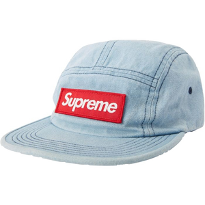 Supreme Washed Chino Twill Camp Cap - Denim - Used