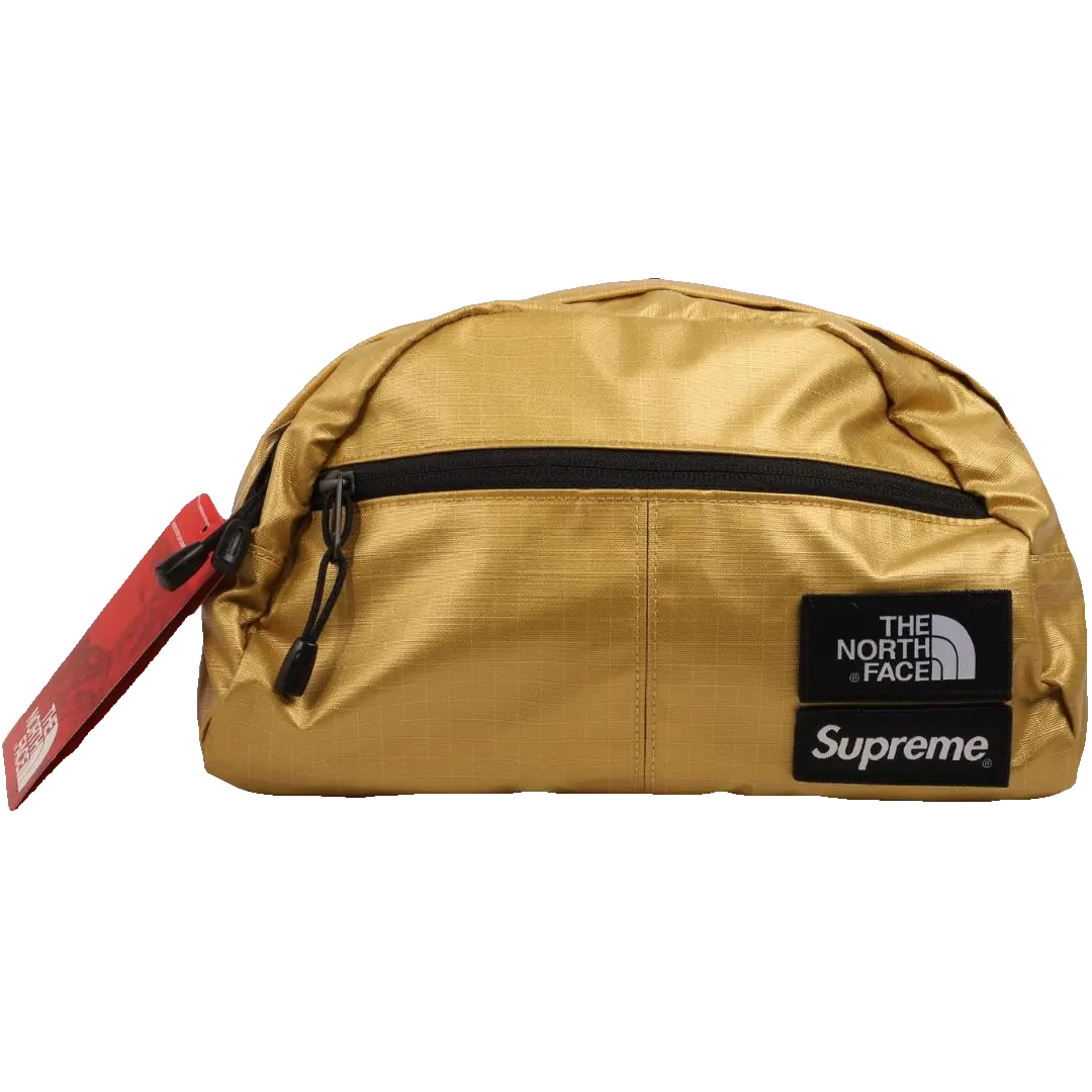 Supreme The North Face Metallic Roo II Lumbar Pack - Gold - Used Supreme