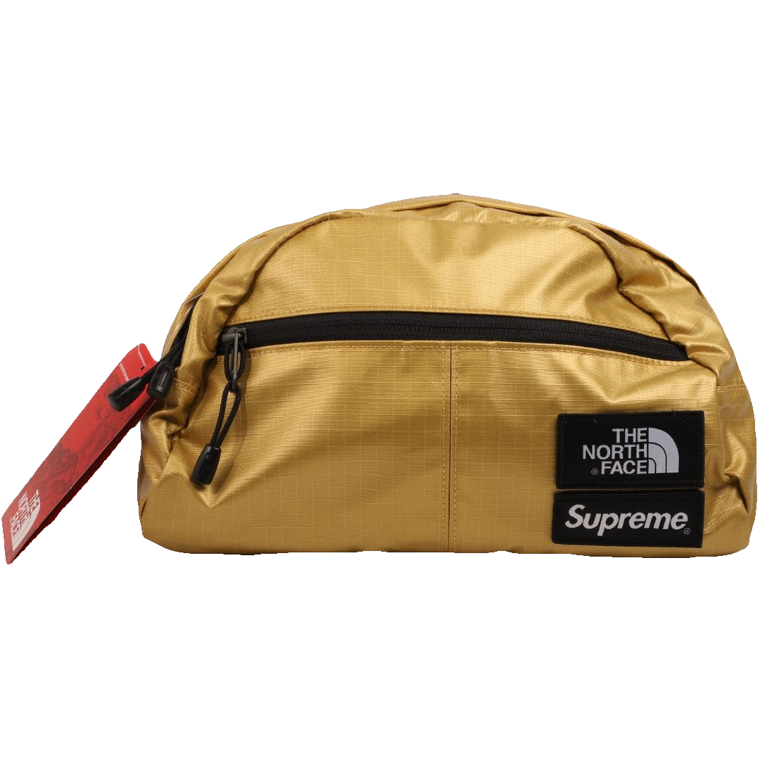 Supreme The North Face Metallic Roo II Lumbar Pack - Gold - Used