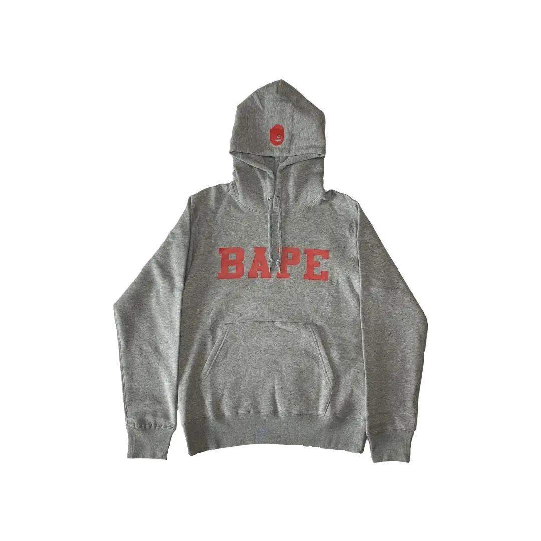 BAPE Happy New Year Spell Out Hoodie 2019 - Grey Bape
