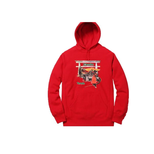 Supreme Barrington Levy Jah Life Shaolin Temple Hoodie - Red