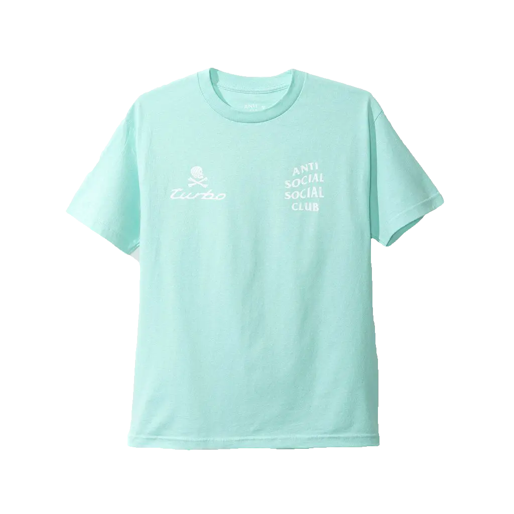 Anti Social Social Club x Neighborhood 911 Tee - Teal Anti Social Social Club
